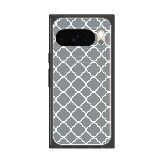 プレミアムスクエアケース with Pixelsnap［ Moroccan2 - Gray ］