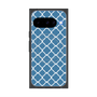プレミアムスクエアケース with Pixelsnap［ Moroccan2 - Blue ］