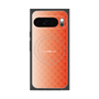 プレミアムスクエアケース with Pixelsnap［ CASEPLAY Check - Orange ］