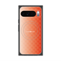 プレミアムスクエアケース with Pixelsnap［ CASEPLAY Check - Orange ］