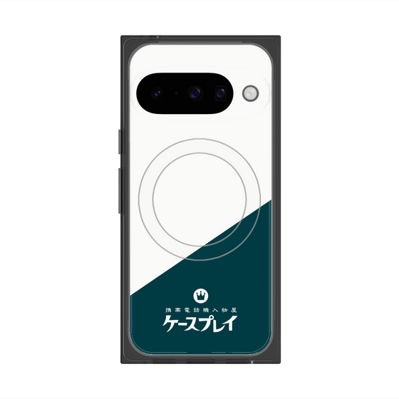 プレミアムスクエアケース with Pixelsnap［ CASEPLAY Retro - Green ］