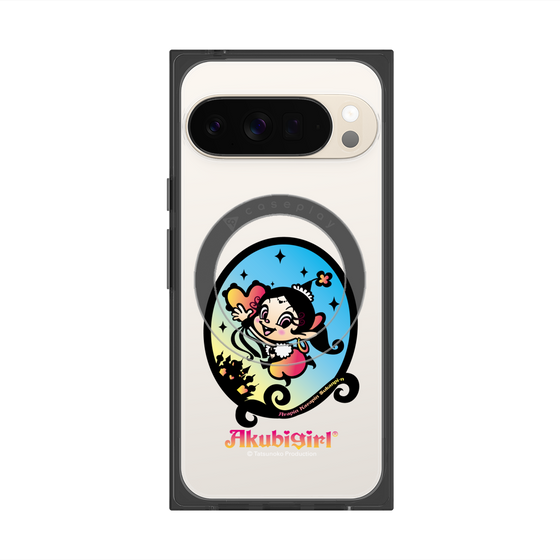 プレミアムスクエアケース with Pixelsnap［ アクビガール - オーバル ］