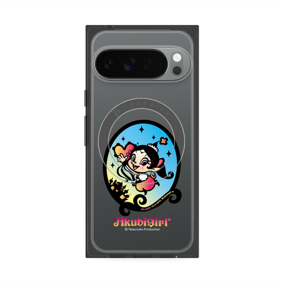 プレミアムスクエアケース with Pixelsnap［ アクビガール - オーバル ］