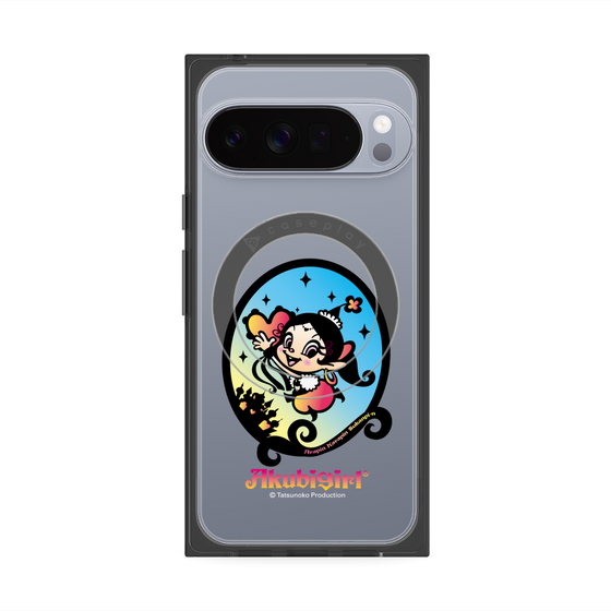 プレミアムスクエアケース with Pixelsnap［ アクビガール - オーバル ］