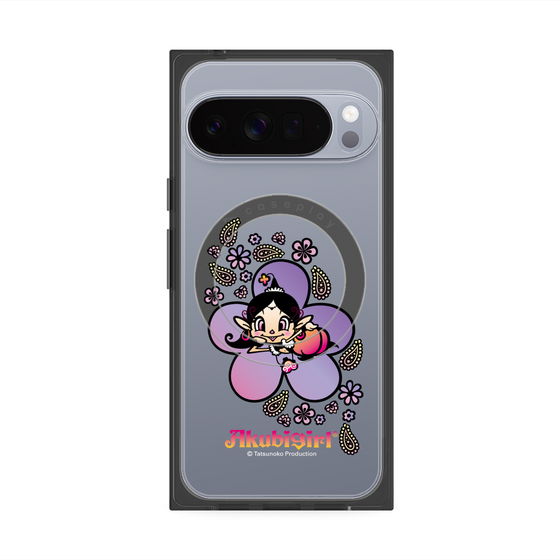 プレミアムスクエアケース with Pixelsnap［ アクビガール - フラワー ］