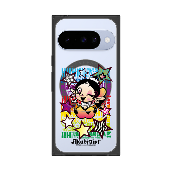 プレミアムスクエアケース with Pixelsnap［ アクビガール - スター ］
