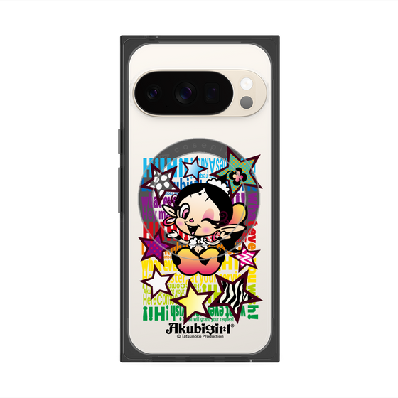 プレミアムスクエアケース with Pixelsnap［ アクビガール - スター ］