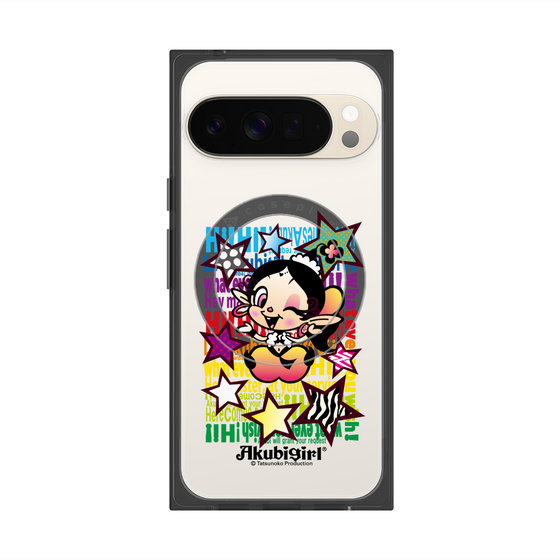 プレミアムスクエアケース with Pixelsnap［ アクビガール - スター ］