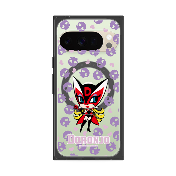 プレミアムスクエアケース with Pixelsnap［ ドロンジョ - ミニキャラ - Purple ］