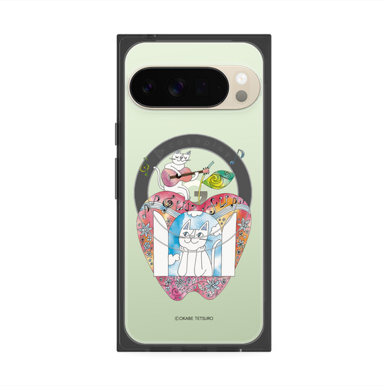 プレミアムスクエアケース with Pixelsnap［ おかべてつろう - きみの心が聴こえてくるよ ］