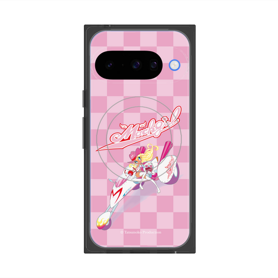 プレミアムスクエアケース with Pixelsnap［ マッハガール - チェック ］