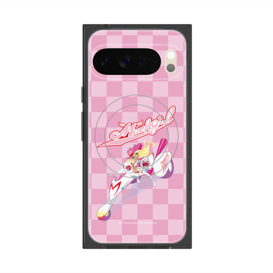 プレミアムスクエアケース with Pixelsnap［ マッハガール - チェック ］