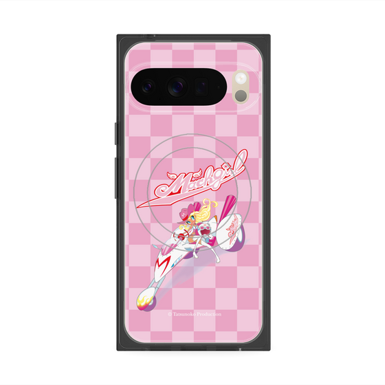 プレミアムスクエアケース with Pixelsnap［ マッハガール - チェック ］