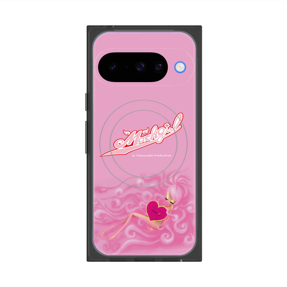 プレミアムスクエアケース with Pixelsnap［ マッハガール - ハート ］