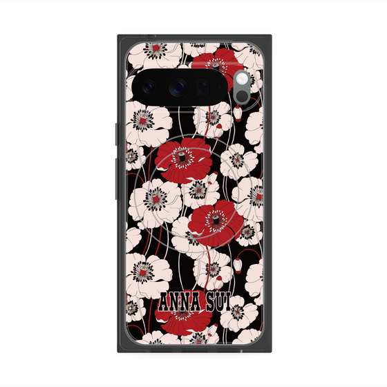 プレミアムスクエアケース with Pixelsnap［ ANNA SUI - ポピー ］
