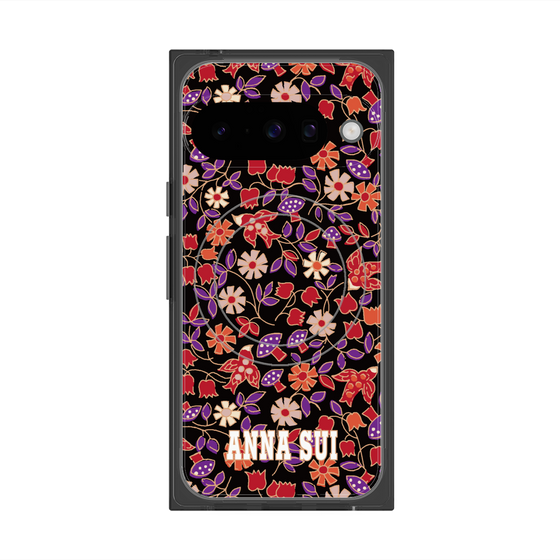 プレミアムスクエアケース with Pixelsnap［ ANNA SUI - ワイルドフラワー ］