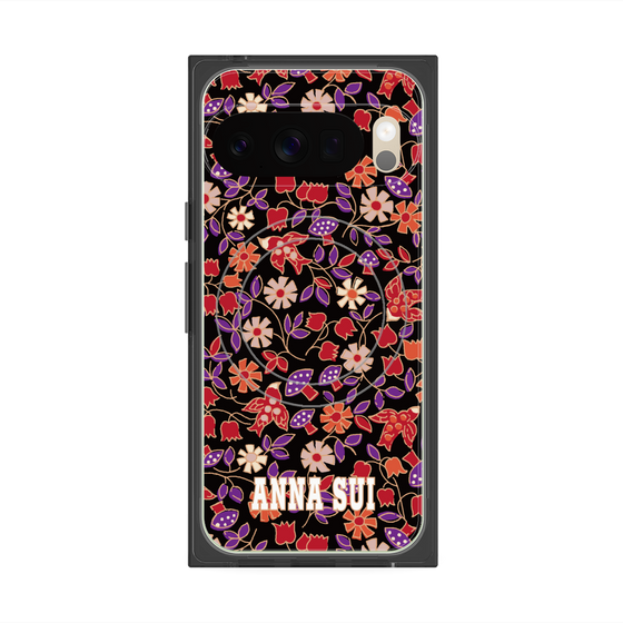 プレミアムスクエアケース with Pixelsnap［ ANNA SUI - ワイルドフラワー ］