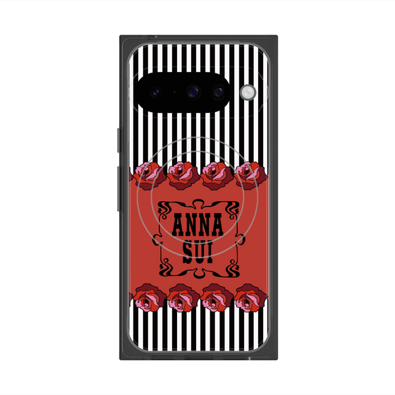 プレミアムスクエアケース with Pixelsnap［ ANNA SUI - ローズ ］