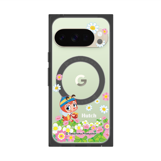 プレミアムスクエアケース with Pixelsnap［ 昆虫物語 みなしごハッチ - 花 ］