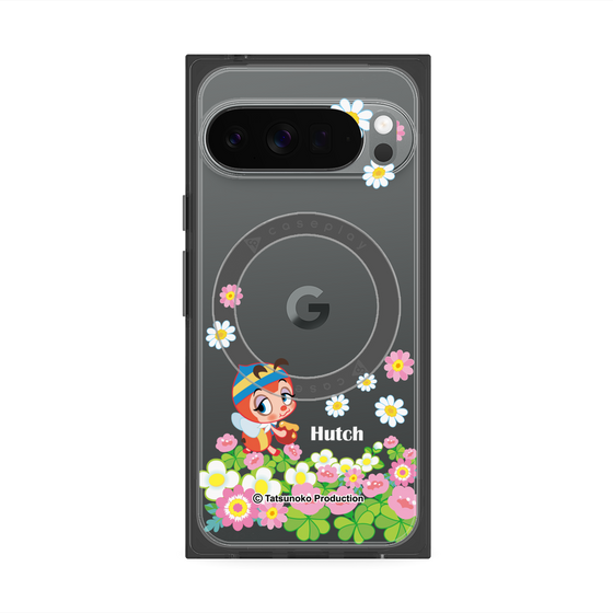 プレミアムスクエアケース with Pixelsnap［ 昆虫物語 みなしごハッチ - 花 ］