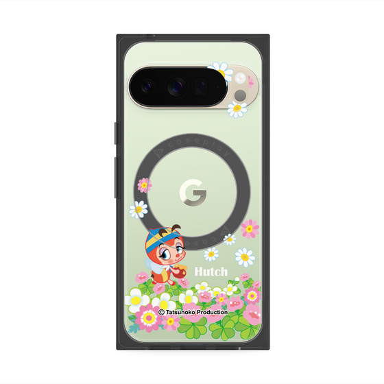 プレミアムスクエアケース with Pixelsnap［ 昆虫物語 みなしごハッチ - 花 ］