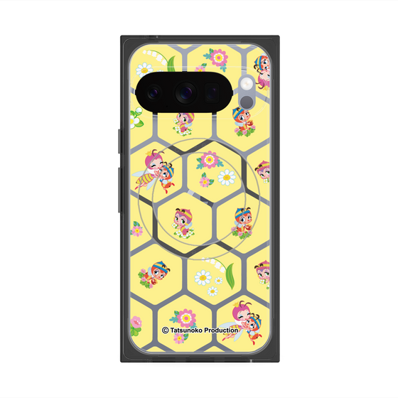プレミアムスクエアケース with Pixelsnap［ 昆虫物語 みなしごハッチ - ハニカム ］
