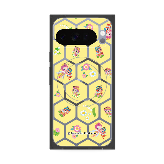 プレミアムスクエアケース with Pixelsnap［ 昆虫物語 みなしごハッチ - ハニカム ］