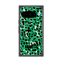 プレミアムスクエアケース with Pixelsnap［ ELLEgirl - レオパード - Green ］