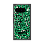 プレミアムスクエアケース with Pixelsnap［ ELLEgirl - レオパード - Green ］