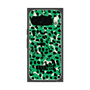 プレミアムスクエアケース with Pixelsnap［ ELLEgirl - レオパード - Green ］