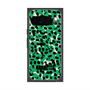 プレミアムスクエアケース with Pixelsnap［ ELLEgirl - レオパード - Green ］