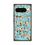 プレミアムスクエアケース with Pixelsnap［ ELLEgirl - ミックスロゴ - Pale blue ］