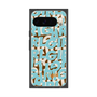 プレミアムスクエアケース with Pixelsnap［ ELLEgirl - ミックスロゴ - Pale blue ］