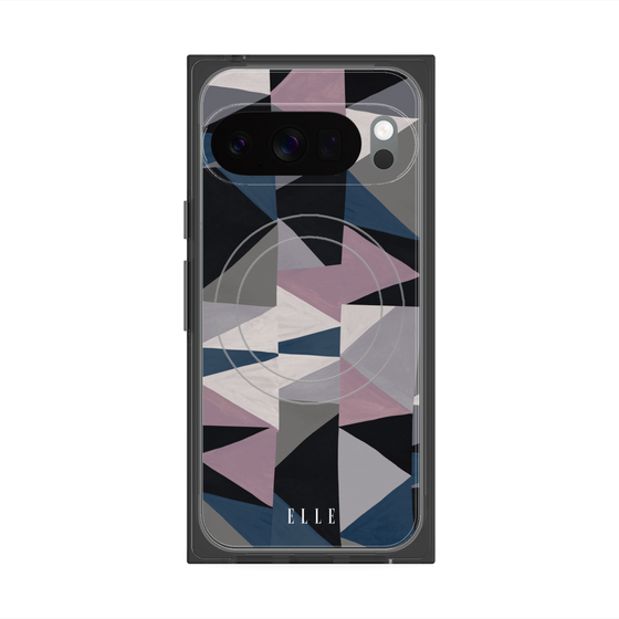 プレミアムスクエアケース with Pixelsnap［ ELLE - ペイント ］