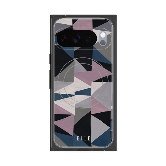 プレミアムスクエアケース with Pixelsnap［ ELLE - ペイント ］