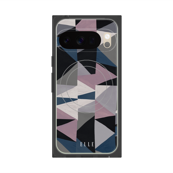 プレミアムスクエアケース with Pixelsnap［ ELLE - ペイント ］