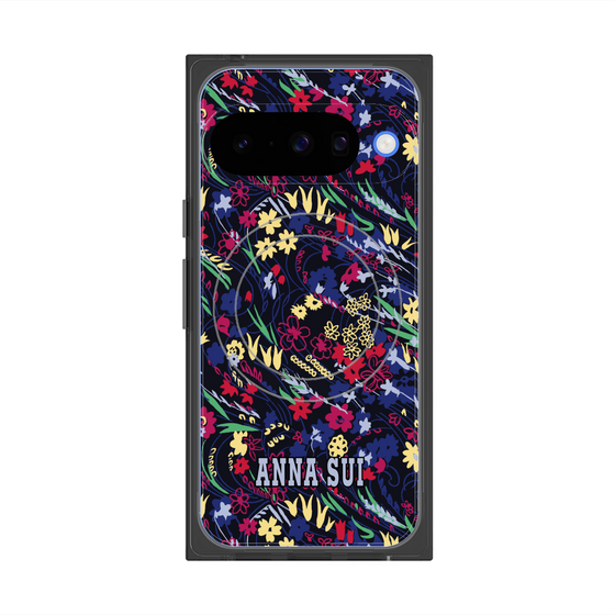 プレミアムスクエアケース with Pixelsnap［ ANNA SUI - スワーリングフワラー ］