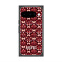 プレミアムスクエアケース with Pixelsnap［ ANNA SUI - バタフライハーツ - レッド ］
