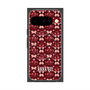 プレミアムスクエアケース with Pixelsnap［ ANNA SUI - バタフライハーツ - レッド ］