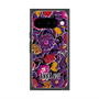 プレミアムスクエアケース with Pixelsnap［ ANNA SUI - ガーデンフワラー - マゼンタ ］