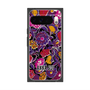 プレミアムスクエアケース with Pixelsnap［ ANNA SUI - ガーデンフワラー - マゼンタ ］