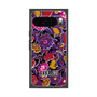 プレミアムスクエアケース with Pixelsnap［ ANNA SUI - ガーデンフワラー - マゼンタ ］