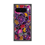 プレミアムスクエアケース with Pixelsnap［ ANNA SUI - ガーデンフワラー - マゼンタ ］