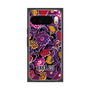 プレミアムスクエアケース with Pixelsnap［ ANNA SUI - ガーデンフワラー - マゼンタ ］