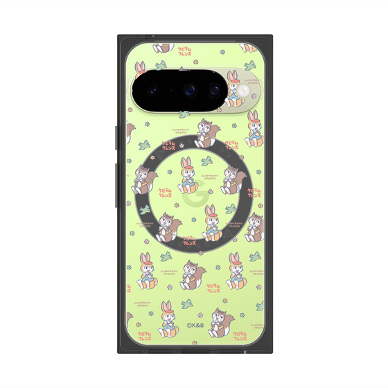 プレミアムスクエアケース with Pixelsnap［ クピラムフレンズ - フェイス ］