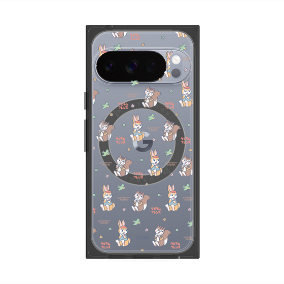 プレミアムスクエアケース with Pixelsnap［ クピラムフレンズ - フェイス ］