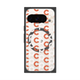 プレミアムスクエアケース with Pixelsnap［ オリジナル - CASEPLAYイニシャル総柄 - オレンジ ］