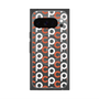 プレミアムスクエアケース with Pixelsnap［ オリジナル - CASEPLAYイニシャル総柄 - オレンジ ］
