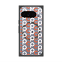 プレミアムスクエアケース with Pixelsnap［ オリジナル - CASEPLAYイニシャル総柄 - オレンジ ］