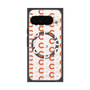 プレミアムスクエアケース with Pixelsnap［ オリジナル - CASEPLAYイニシャル総柄 - オレンジ ］